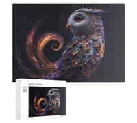 Puzzle Per Adolescenti 300 PCS Whimsical Owl Artwork Puzzle Divertenti Da Assemblare, Modelli, Regali Unici Per Compleanno E Natale 300 PCS