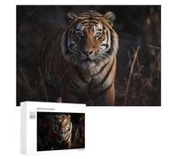 Puzzle Per Adolescenti 300 PCS Wild Tiger Stalking Through Shadows Puzzle Per Adulti Giochi Per Famiglie Decorazione Per La Casa Regali Di Natale E Compleanno 300 PCS