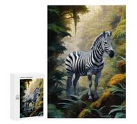 Puzzle Per Adolescenti 300 PCS Zebra Animal Art Puzzle Per Adulti Giochi Rilassanti Sfida Difficile Attività Divertenti A Casa 300 PCS