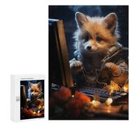 Puzzle Per Adolescenti 300 Pezzi Cute Fox Gaming Puzzle Per Adulti Giochi Rilassanti Difficile Sfida Divertenti Attività Per La Casa 300 PCS