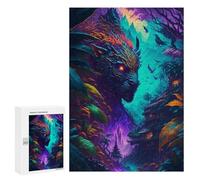 Puzzle per adolescenti, 300 pezzi, Enchanted Forest with Mythical Creature Puzzles per adulti, giochi di pensiero, decorazione per la casa, attività divertenti a casa, 300 pezzi