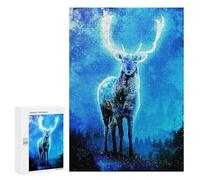 Puzzle per adolescenti, 300 pezzi, Enchanted Winter Deer Puzzles per adulti, gioco pratico per migliorare la memoria, attività divertenti per la casa, 300 pezzi