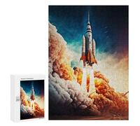 Puzzle per adolescenti, 300 pezzi, Rocket Launch Future Puzzles per adulti, giocattoli da parete, vacanze, casa, passatempo, antistress, regali 300 pezzi