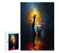 Puzzle per adolescenti, 300 pezzi, The Keeper Beneath The Flood, The Hand that Heroes The Flame Puzzles per adulti, pratico gioco promuove la memoria, regali di compleanno unici 300 pezzi