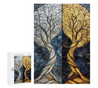 Puzzle per adolescenti, 300 pezzi, Twilight Symphony Duality of Light and Shadow Puzzles per adulti, decorazione da parete, vacanze a casa, passatempo, attività divertenti a casa, 300 pezzi