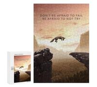 Puzzle per adolescenti, 300 puzzle non aver paura di fallire puzzle per adulti giocattoli antistress analisi e logica per compleanno, Natale, 300 pezzi