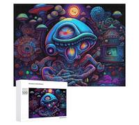 Puzzle Per Adolescenti 500 PCS Alien Dreamscape A Cosmic Vision Puzzle, Gioco Rompicapo, Regalo Di Compleanno, Attività Divertenti Da Fare A Casa, 500 PCS