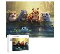 Puzzle Per Adolescenti 500 PCS Amazon Rainforest Animals Adventure-1 Puzzle, Gioco Rompicapo, Regalo Di Compleanno, Attività Divertenti Da Fare A Casa, 500 PCS