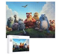 Puzzle Per Adolescenti 500 PCS Amazon Rainforest Animals Adventure Puzzle Per Adulti Giocattolo Decorazione Da Parete Vacanza A Casa Passatempo Per Compleanno, Natale 500 PCS