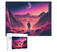 Puzzle Per Adolescenti 500 PCS Astronaut on Alien Planet -2 Puzzle Per Adolescenti Giocattoli Antistress Assemblaggio Di Modelli Regali Unici Per Compleanno E Natale 500 PCS