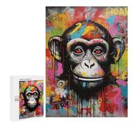 Puzzle Per Adolescenti 500 PCS Banksy Graffiti Ape Monkey Puzzle Giocattolo Decorazione Da Parete Decorazione Per La Casa Regali Unici Di Compleanno E Natale 500 PCS
