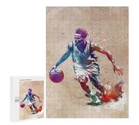 Puzzle Per Adolescenti 500 PCS Basketball Player Sport Puzzle Per Adulti Giochi Rilassanti Assemblaggio Di Modelli Interazione Genitore-figlio 500 PCS