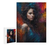 Puzzle Per Adolescenti 500 PCS Beautiful Abstract Woman Puzzle Per Adulti Giochi Rilassanti Assemblaggio Di Modelli Interazione Genitore-figlio 500 PCS