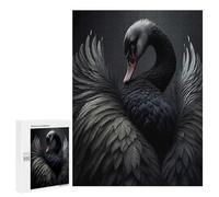 Puzzle Per Adolescenti 500 PCS © Black Swan Wings by Wes And Dotty Weber Puzzle, Gioco Rompicapo, Regalo Di Compleanno, Attività Divertenti Da Fare A Casa, 500 PCS