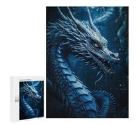 Puzzle per Adolescenti 500 PCS Blue Sapphire Dragon Puzzle per Adulti Giochi Rilassanti Sfida Difficile Sfida Educativa 500 PCS