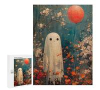 Puzzle Per Adolescenti 500 PCS Boho Ghost with Balloon Puzzle Per Adulti Giochi Rilassanti Per Divertimento in Famiglia Regali Di Natale E Compleanno 500 PCS