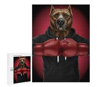 Puzzle Per Adolescenti 500 PCS Boxer Pit Bull Terrier Puzzle Per Adulti Giochi Rilassanti Sfida Difficile Attività Divertenti A Casa 500 PCS
