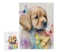 Puzzle Per Adolescenti 500 PCS Butterfly Golden Retriever Puzzle Per Adolescenti Giocattoli Fai Da Te Vacanze A Casa Passatempo Divertimento Attività A Casa, 500 PCS