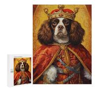 Puzzle Per Adolescenti 500 PCS Cavalier Dog The King Puzzle, Gioco Rompicapo, Regalo Di Compleanno, Attività Divertenti Da Fare A Casa, 500 PCS