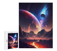 Puzzle per Adolescenti 500 PCS Celeste Bloom Landscape Puzzle per Adulti Giocattoli Antistress per Divertimento Famiglia Interazione Tra Genitori E Figli 500 PCS