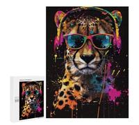 Puzzle Per Adolescenti 500 PCS Cheetah Colorful Puzzle Per Adulti Gioco Rompicapo Difficile Difficile Unico Compleanno E Regali 500 PCS