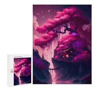 Puzzle Per Adolescenti 500 PCS Cherry Blossom The Lake Puzzle Per Adulti Giochi Per Famiglie Decorazione Per La Casa Regali Di Natale E Compleanno 500 PCS
