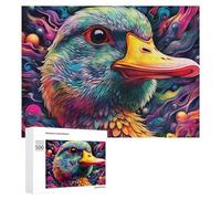 Puzzle Per Adolescenti 500 PCS Colorful Duck Portrait Puzzle Per Adulti Giochi Rilassanti Ma Divertenti E Umoristici Sfida Da Completare 500 PCS