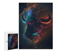 Puzzle Per Adolescenti 500 PCS Cosmic Bull Profile Puzzle Per Adulti Giochi Rilassanti Gara Di Velocità Manuale Sfida Da Completare 500 PCS