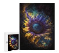 Puzzle Per Adolescenti 500 PCS Cosmic Sunflower Bloom-3 Puzzle Per Adolescenti Analisi E Logica Difficile E Stimolante Ottimo Regalo Per I Giocatori 500 PCS