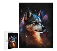 Puzzle Per Adolescenti 500 PCS Cosmic Wolf Portrait-12 Puzzle Per Adolescenti Sfida Difficile Allena La Tua Mente E Le Tue Mani Rompicapo Giochi Per Famiglie 500 PCS