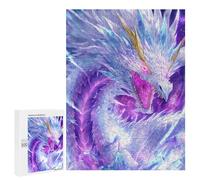 Puzzle Per Adolescenti 500 PCS Crystal Dragon Fantasy Artwork Puzzle Per Adulti Puzzle Hand Speed Race Per Compleanno, Natale Gioco Stimolante Regali 500 PCS