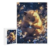 Puzzle Per Adolescenti 500 PCS Cute Wombat Dreamy Artwork - Little Paws Puzzle Per Adolescenti Giocattoli Fai Da Te Vacanze A Casa Passatempo Divertimento Attività A Casa, 500 PCS