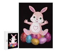 Puzzle Per Adolescenti 500 PCS Dabbing Rabbit Easter Day Puzzle Per Adolescenti Analisi E Logica Difficile E Stimolante Ottimo Regalo Per I Giocatori 500 PCS