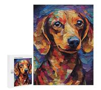 Puzzle Per Adolescenti 500 PCS Dachshund Colorful Puzzle Per Adolescenti Giochi Rilassanti Assemblaggio Di Modelli Regali Unici Per Compleanno E Natale 500 PCS