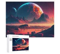 Puzzle Per Adolescenti 500 PCS Distant Planet Glows in Space -1 Puzzle Per Adolescenti Giocattoli Antistress Assemblaggio Di Modelli Regali Unici Per Compleanno E Natale 500 PCS