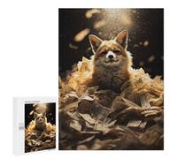 Puzzle Per Adolescenti 500 PCS Dollar Bills Red Fox Luxe Puzzle Per Adulti Giochi Rilassanti Decorazione Da Parete Ottimo Regalo Per I Giocatori 500 PCS