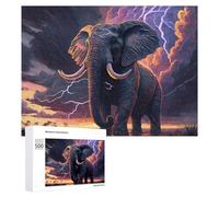 Puzzle Per Adolescenti 500 PCS Electric Elephant Storm -6 Puzzle Divertenti Da Assemblare, Modelli, Regali Unici Per Compleanno E Natale 500 PCS