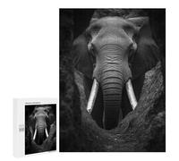 Puzzle Per Adolescenti 500 PCS Elephant Black And White Puzzle Per Adolescenti Giocattolo Decorazione Da Parete Ma Divertente E Umoristico Unico Compleanno E Regali 500 PCS