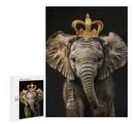 Puzzle Per Adolescenti 500 PCS Elephant Cute King Puzzle Giocattolo Decorazione Da Parete Decorazione Per La Casa Regali Unici Di Compleanno E Natale 500 PCS