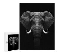 Puzzle Per Adolescenti 500 PCS Elephant Head Art Puzzle Per Adolescenti Sfida Difficile Allena La Tua Mente E Le Tue Mani Rompicapo Giochi Per Famiglie 500 PCS