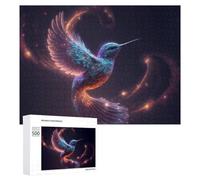 Puzzle Per Adolescenti 500 PCS Enchanted Cosmic Hummingbird Puzzle Per Adolescenti Giocattoli Antistress Assemblaggio Di Modelli Regali Unici Per Compleanno E Natale 500 PCS