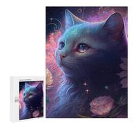 Puzzle Per Adolescenti 500 PCS Enchanted Fantasy Cat Portrait Puzzle Giocattolo Decorazione Da Parete Decorazione Per La Casa Regali Unici Di Compleanno E Natale 500 PCS