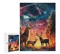 Puzzle Per Adolescenti 500 PCS Enchanted Forest Whispers -4 Puzzle Per Adulti Giocattolo Decorazione Da Parete Vacanza A Casa Passatempo Per Compleanno, Natale 500 PCS