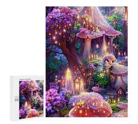 Puzzle Per Adolescenti 500 PCS Enchanted Mushroom Forest Puzzle Per Adulti Giochi Per Famiglie Decorazione Per La Casa Regali Di Natale E Compleanno 500 PCS