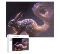 Puzzle Per Adolescenti 500 PCS Enchanted Rabbit A Mystical Artwork Puzzle Per Adulti Giochi Rilassanti Decorazione Da Parete Ottimo Regalo Per I Giocatori 500 PCS