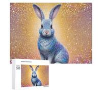 Puzzle Per Adolescenti 500 PCS Enchanted Rabbit Fantasy Artwork Puzzle Per Adulti Gioco Rompicapo Difficile Difficile Unico Compleanno E Regali 500 PCS