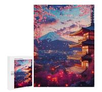 Puzzle Per Adolescenti 500 PCS Epic Scenic Sunset Flowers Puzzle Per Adulti Gioco Rompicapo Difficile Difficile Unico Compleanno E Regali 500 PCS