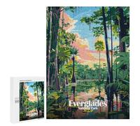 Puzzle Per Adolescenti 500 PCS Everglades National Park Illustration Puzzle Per Adolescenti Giocattolo Decorazione Da Parete Ma Divertente E Umoristico Unico Compleanno E Regali 500 PCS