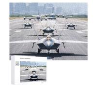 Puzzle Per Adolescenti 500 PCS F22 Raptor Lockheed Martin Puzzle Per Adulti Gioco Rompicapo Difficile Difficile Unico Compleanno E Regali 500 PCS