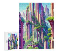 Puzzle Per Adolescenti 500 PCS Fantasy Cityscape Urban Jungle Puzzle Per Adulti Gioco Rompicapo Difficile Difficile Unico Compleanno E Regali 500 PCS